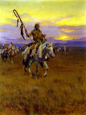 Medicine Man No. 4 by Charles Marion Russell Oil Painting