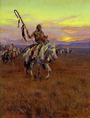 Medicine Man by Charles Marion Russell Oil Painting