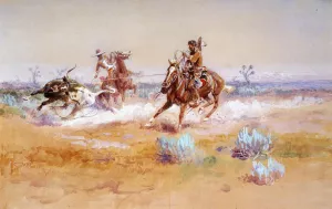 Mexico by Charles Marion Russell - Oil Painting Reproduction