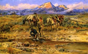 Pay Dirt by Charles Marion Russell Oil Painting