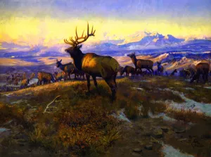 The Exalted Ruler Oil painting by Charles Marion Russell
