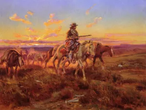 The Free Trader by Charles Marion Russell Oil Painting