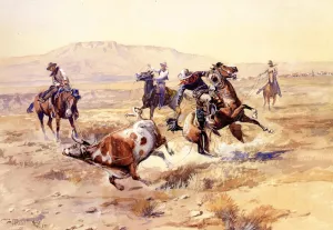The Renegade by Charles Marion Russell - Oil Painting Reproduction