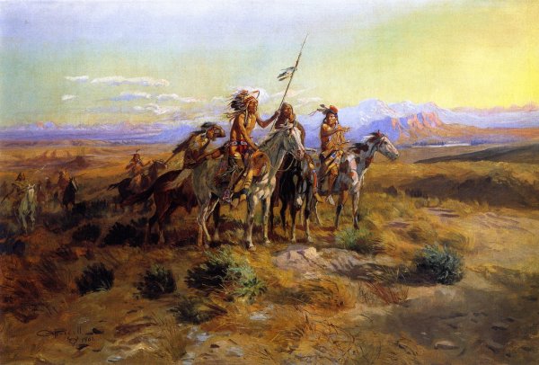 Main Product Photo of The Scouts Painting by Charles Marion Russell