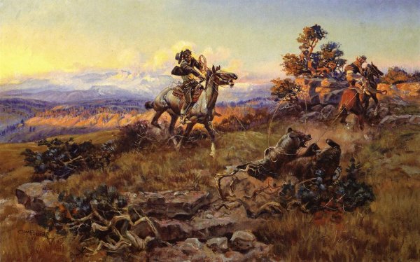 Main Product Photo of The Stranglers Painting by Charles Marion Russell