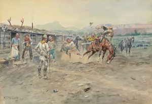 The Tenderfoot by Charles Marion Russell Oil Painting