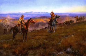 Toll Collectors by Charles Marion Russell - Oil Painting Reproduction