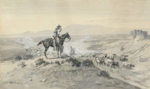 Trail Boss by Charles Marion Russell Oil Painting
