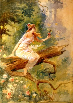 Wood Nymph by Charles Marion Russell Oil Painting