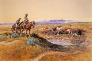 Worked Over painting by Charles Marion Russell