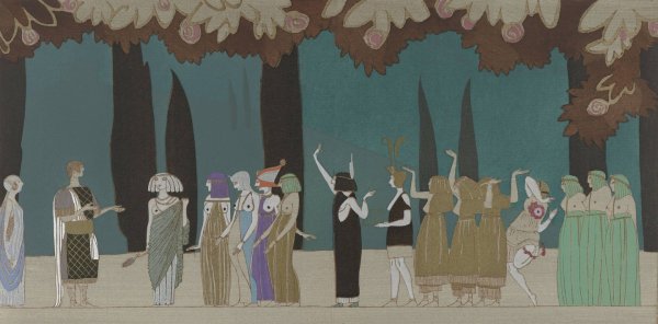 Main Product Photo of Aphrodite ; Dans les jardins de la Deesse  Painting by Charles Martin