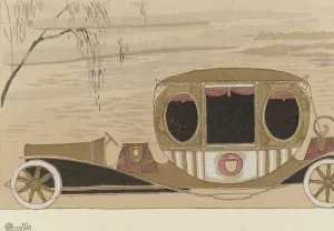Carrosse automobile de grand gala by Charles Martin Oil Painting