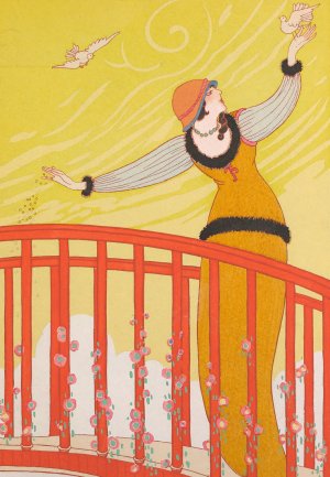 La Passerelle by Charles Martin Oil Painting
