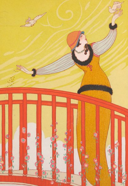 Main Product Photo of La Passerelle  Painting by Charles Martin