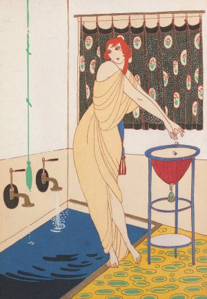 Le Bain by Charles Martin Oil Painting
