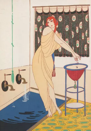 Le Bain by Charles Martin Oil Painting