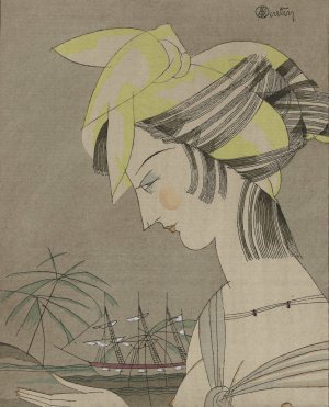 Le madras jaune; Coiffure pour le soir by Charles Martin Oil Painting