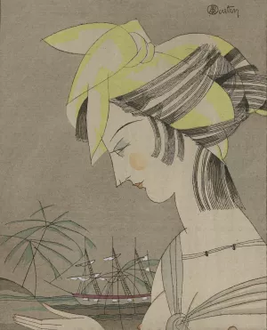 Le madras jaune; Coiffure pour le soir by Charles Martin Oil Painting