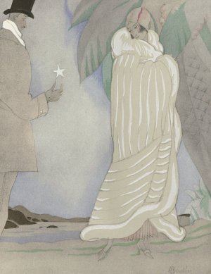 L'etoile du berger; Manteau de fourrure, de Max-A. Leroy by Charles Martin Oil Painting