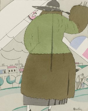 Relation; Manteau de sports, de Paul Poiret by Charles Martin Oil Painting