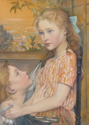 Her Guardian Angel by Charles Maurin Oil Painting