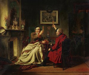 The Toast by Charles Meer Webb Oil Painting