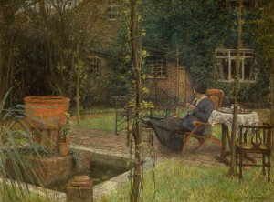 Garden at Calverley by Charles Mertens Oil Painting