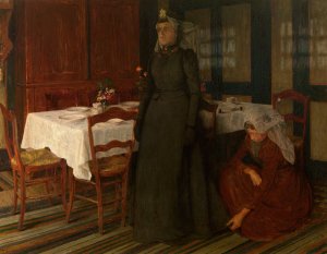 The Bridal Dress by Charles Mertens Oil Painting