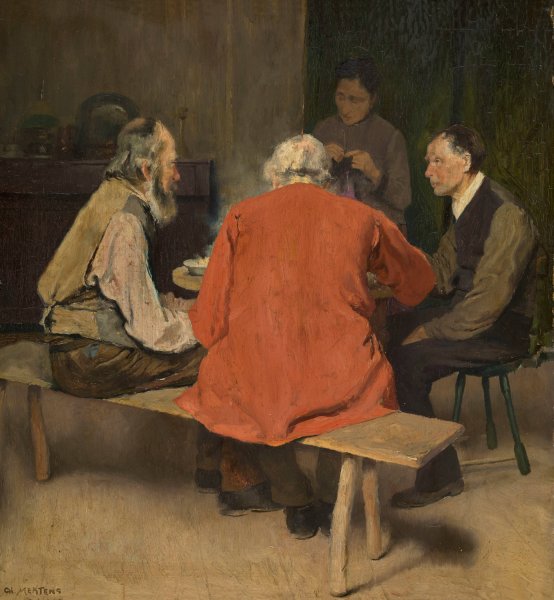 Main Product Photo of The Meal Painting by Charles Mertens