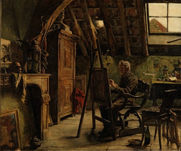 Main Product Photo of Workshop of a Painter  Painting by Charles Mertens