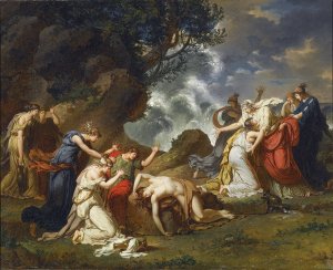 A Scene From Classical Mythology by Charles Meynier Oil Painting