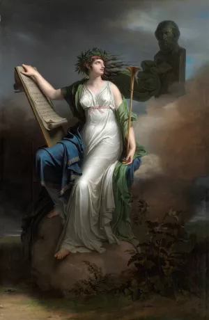Calliope, Muse of Epic Poetry by Charles Meynier Oil Painting