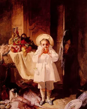 A Feast for the Young Peirot painting by Charles Monignot