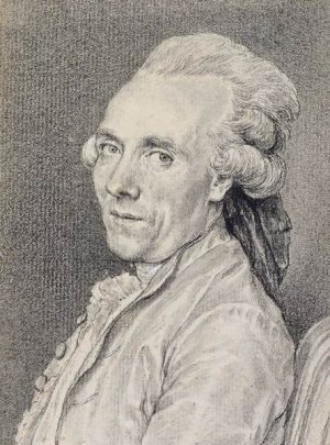 Portrait of Claude-Joseph Vernet by Charles-Nicolas Ii Cochin Oil Painting