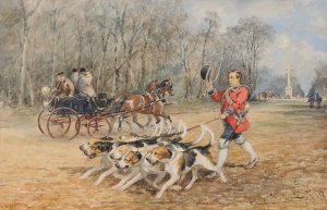 La meute by Charles-Olivier De Penne Oil Painting