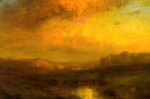 Golden Sunset by Charles P. Appel Oil Painting