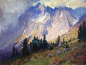 Gathering Storm near the San Juan Mountains by Charles Partridge Adams - Oil Painting Reproduction