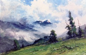 In the Colorado Mountains by Charles Partridge Adams Oil Painting