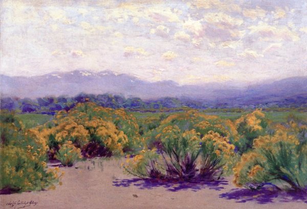 Rabbit Brush by Charles Partridge Adams - Hand-Painted Oil Painting Reproduction