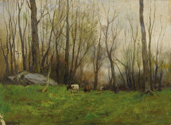 Main Product Photo of Pasture in the Bronx, New York  Painting by Charles Paul Gruppe