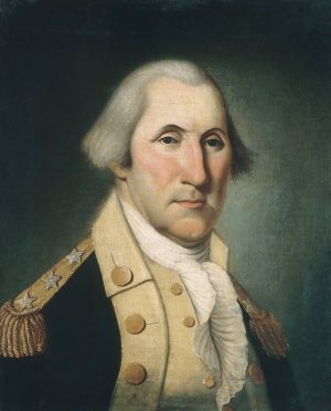 George Washington by Charles Peale Polk Oil Painting