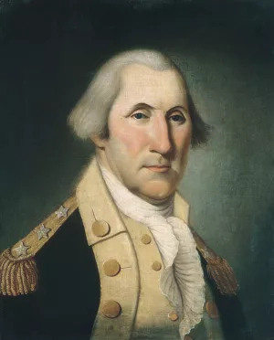 George Washington by Charles Peale Polk Oil Painting