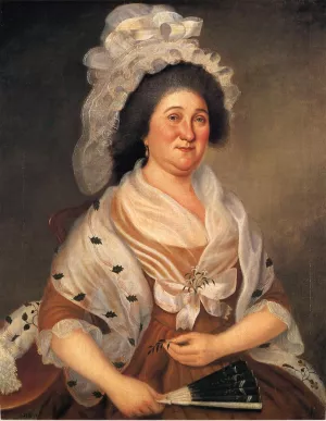 Mrs. Elijah Etting painting by Charles Peale Polk