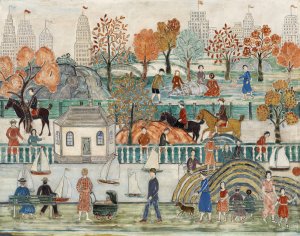 Central Park by Charles Prendergast Oil Painting