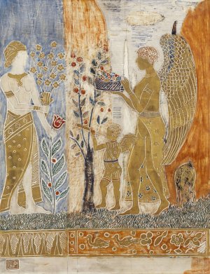 The Offering by Charles Prendergast Oil Painting