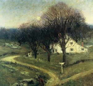 Emmets Corner by Charles R Bacon Oil Painting