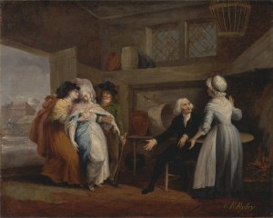 The Vicar of Wakefield, Vol. II, Chap. III- The Return of Olivia by Charles Reuben Ryley Oil Painting