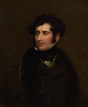 James William Wallack by Charles Robert Leslie Oil Painting