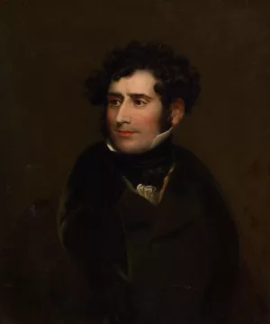 James William Wallack by Charles Robert Leslie Oil Painting