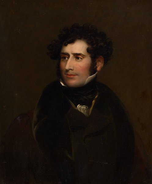 James William Wallack  by Charles Robert Leslie - Hand-Painted Oil Painting Reproduction